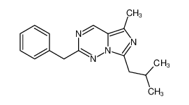 2-benzyl-7-isobutyl-5-methyl-imidazo[5,1-f][1,2,4]triazine_68282-22-4