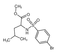 2-(4-Bromo-benzenesulfonylamino)-4-methyl-pentanoic acid methyl ester_68305-86-2