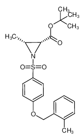 (2R,3R)-3-Methyl-1-[4-(2-methyl-benzyloxy)-benzenesulfonyl]-aziridine-2-carboxylic acid tert-butyl ester_683204-92-4