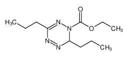 1,2,4,5-Tetrazine-1(6H)-carboxylic acid, 3,6-dipropyl-, ethyl ester_683211-15-6