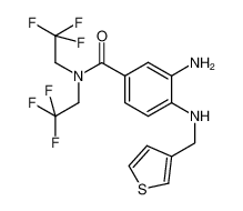 3-amino-4-[(3-thienylmethyl)amino]-N,N-bis(2,2,2-trifluoroethyl)-benzamide_683233-40-1
