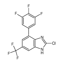 2-chloro-6-(trifluoromethyl)-4-(3,4,5-trifluorophenyl)-1H-benzo[d]imidazole_683241-26-1