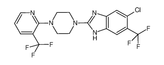 5-chloro-6-trifluoromethyl-2-[4-(3-trifluoromethyl-pyridin-2-yl)-piperazin-1-yl]-1H-benzoimidazole_683241-79-4
