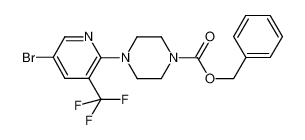 4-(5-bromo-3-trifluoromethyl-pyridin-2-yl)-piperazine-1-carboxylic acid benzyl ester_683242-66-2