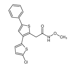 [2,3'-Bithiophene]-2'-acetamide, 5-chloro-N-methoxy-5'-phenyl-_683252-34-8