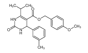 4-methoxybenzyl 6-isopropyl-2-oxo-4-(m-tolyl)-1,2,3,4-tetrahydropyrimidine-5-carboxylate_683275-57-2