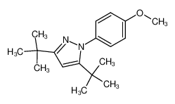 3,5-di-tert-butyl-1-(4-methoxy-phenyl)-1H-pyrazole_68337-36-0