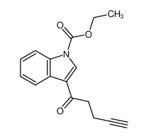 1-(1-Ethoxycarbonyl-(3)indolyl)-pentin-(4)-on-(1)_68339-51-5