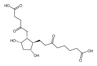 8-[(1R,2R,3S,5R)-2-(4-Carboxy-2-oxo-butyl)-3,5-dihydroxy-cyclopentyl]-6-oxo-octanoic acid_68340-29-4
