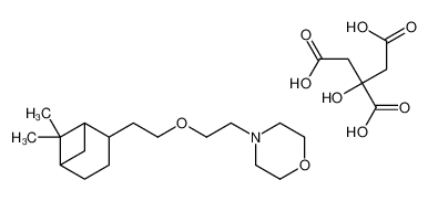 4-[2-[2-(6,6-dimethyl-4-bicyclo[3.1.1]heptanyl)ethoxy]ethyl]morpholine,2-hydroxypropane-1,2,3-tricarboxylic acid_68342-77-8