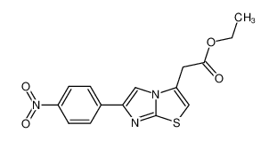 [6-(4-nitro-phenyl)-imidazo[2,1-b]thiazol-3-yl]-acetic acid ethyl ester_68347-89-7
