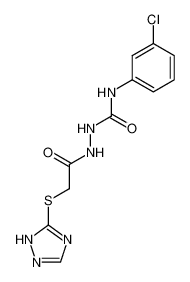 (1H-[1,2,4]triazol-3-ylsulfanyl)-acetic acid N'-(3-chloro-phenylcarbamoyl)-hydrazide_68350-37-8