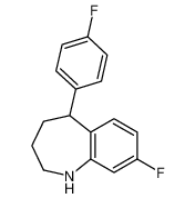 8-fluoro-5-(4-fluorophenyl)-2,3,4,5-tetrahydro-1H-1-benzazepine_68351-39-3