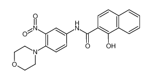 1-hydroxy-naphthalene-2-carboxylic acid 4-morpholin-4-yl-3-nitro-anilide_68352-39-6
