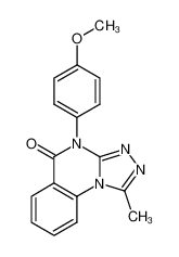 1-methyl-4-(4-methoxyphenyl)-4H-[1,2,4]triazolo[4,3-a]quinazolin-5-one_68357-53-9