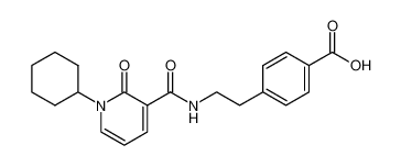 4-{2-[(1-Cyclohexyl-2-oxo-1,2-dihydro-pyridine-3-carbonyl)-amino]-ethyl}-benzoic acid_68359-26-2