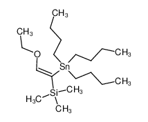 ((Z)-2-Ethoxy-1-tributylstannanyl-vinyl)-trimethyl-silane_68359-73-9