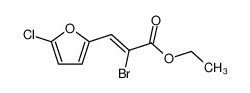 2-bromo-3-(5-chloro-furan-2-yl)-acrylic acid ethyl ester_6836-75-5