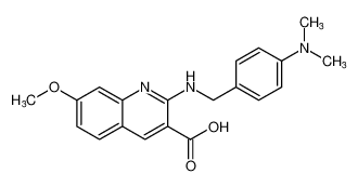 2-((4-(dimethylamino)benzyl)amino)-7-methoxyquinoline-3-carboxylic acid_683749-77-1