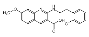 2-((2-chlorophenethyl)amino)-7-methoxyquinoline-3-carboxylic acid_683750-17-6