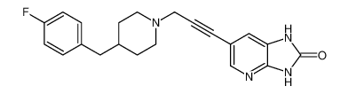 6-(3-(4-(4-fluorobenzyl)piperidin-1-yl)prop-1-yn-1-yl)-1,3-dihydro-2H-imidazo[4,5-b]pyridin-2-one_683771-89-3