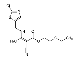 2-ethoxyethyl (Z)-3-(((2-chlorothiazol-5-yl)methyl)amino)-2-cyanobut-2-enoate_683774-19-8
