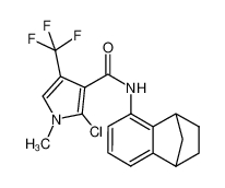 2-chloro-1-methyl-N-(1,2,3,4-tetrahydro-1,4-methanonaphthalen-5-yl)-4-(trifluoromethyl)-1H-pyrrole-3-carboxamide_683776-58-1