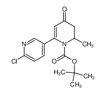 tert-butyl 6-(6-chloropyridin-3-yl)-2-methyl-4-oxo-1,2,3,4-tetrahydropyridine-1-carboxylate_683785-99-1