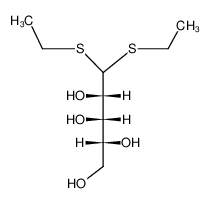 (2R,3S,4S)-5,5-bis(ethylthio)pentane-1,2,3,4-tetraol_6838-08-0