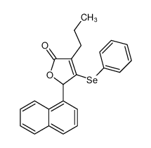 2(5H)-Furanone, 5-(1-naphthalenyl)-4-(phenylseleno)-3-propyl-_683805-58-5