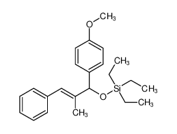 (E)-triethyl((1-(4-methoxyphenyl)-2-methyl-3-phenylallyl)oxy)silane_683815-12-5