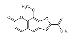 2-isopropenyl-9-methoxy-furo[3,2-g]chromen-7-one_68388-40-9