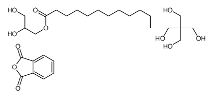 2-benzofuran-1,3-dione,2,2-bis(hydroxymethyl)propane-1,3-diol,2,3-dihydroxypropyl dodecanoate_68389-60-6