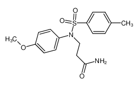 3-((4-Methoxy-phenyl)-p-toluolsulfonyl-amino)-propionsaeure-amid_6839-61-8