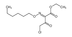 ethyl 4-chloro-2-hexoxyimino-3-oxobutanoate_68401-50-3
