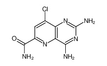 2,4-diamino-8-chloro-pyrido[3,2-d]pyrimidine-6-carboxylic acid amide_68409-40-5