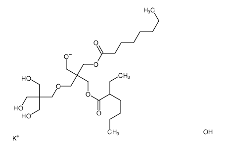 potassium,2-(2-ethylhexanoyloxymethyl)-2-[[3-hydroxy-2,2-bis(hydroxymethyl)propoxy]methyl]-3-octanoyloxypropan-1-olate,phosphorous acid_68412-57-7