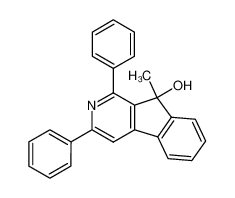 9-methyl-1,3-diphenyl-9H-indeno[2,1-c]pyridin-9-ol_68415-78-1