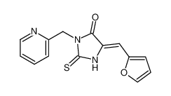 5-[1-Furan-2-yl-meth-(Z)-ylidene]-3-pyridin-2-ylmethyl-2-thioxo-imidazolidin-4-one_684216-36-2
