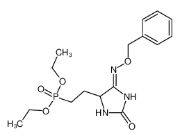 diethyl 2-(4-benzyloxyimino-2-oxo-imidazolidin-5-yl)ethylphosphonate_684230-27-1