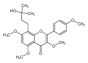 8-(3-hydroxy-3-methyl-butyl)-3,5,7-trimethoxy-2-(4-methoxy-phenyl)-chromen-4-one_684241-01-8