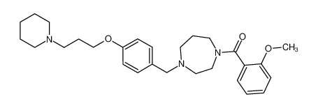 1-(2-methoxy-phenyl)-1-{4-[4-(3-piperidin-1-yl-propoxy)-benzyl]-[1,4]diazepan-1-yl}-methanone_684243-41-2
