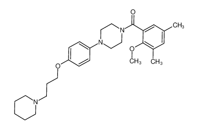 (2-methoxy-3,5-dimethylphenyl)(4-(4-(3-(piperidin-1-yl)propoxy)phenyl)piperazin-1-yl)methanone_684244-49-3