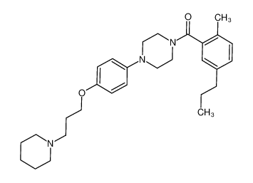 (2-methyl-5-propylphenyl)(4-(4-(3-(piperidin-1-yl)propoxy)phenyl)piperazin-1-yl)methanone_684244-52-8