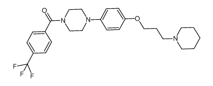 1-(4-{[3-(1-piperidinyl)propyl]oxy}phenyl)-4-{[4-(trifluoromethyl)phenyl]carbonyl}piperazine_684247-09-4