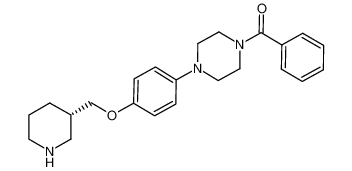 1-(phenylcarbonyl)-4-(4-{[(3S)-3-piperidinylmethyl]oxy}phenyl)piperazine_684249-55-6