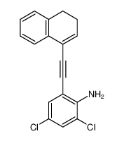 2,4-dichloro-6-(3,4-dihydronaphthalen-1-ylethynyl)phenylamine_684250-05-3