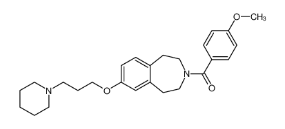 (4-methoxyphenyl)(7-(3-(piperidin-1-yl)propoxy)-1,2,4,5-tetrahydro-3H-benzo[d]azepin-3-yl)methanone_684250-40-6