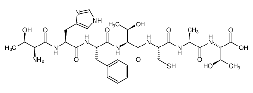 L-Threonine,L-threonyl-L-histidyl-L-phenylalanyl-L-threonyl-L-cysteinyl-L-alanyl-_684252-39-9