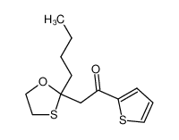 2-(2-butyl-[1,3]oxathiolan-2-yl)-1-thiophen-2-yl-ethanone_68426-60-8